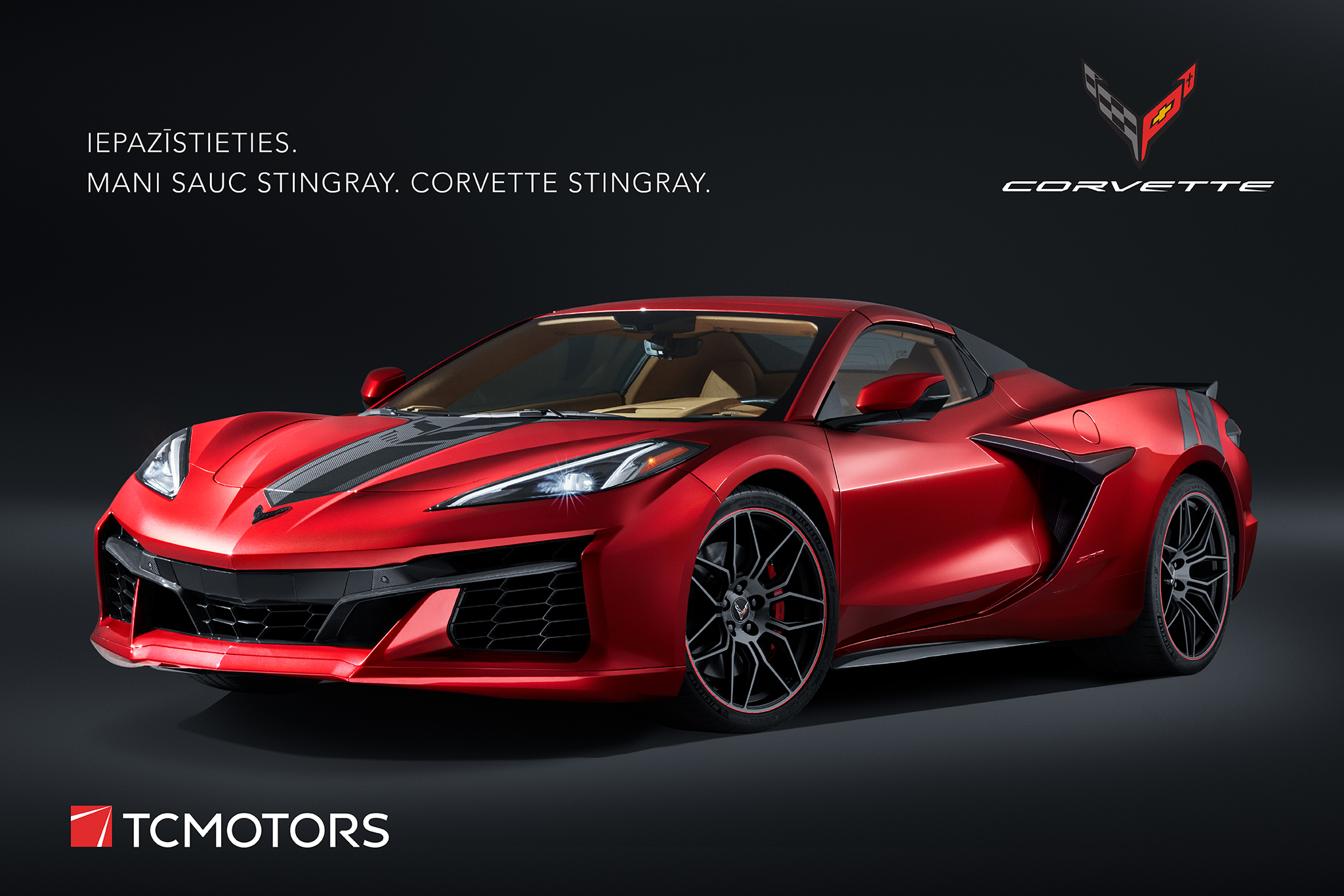 TC Motors papildina pārstāvēto zīmolu klāstu ar Chevrolet Corvette!