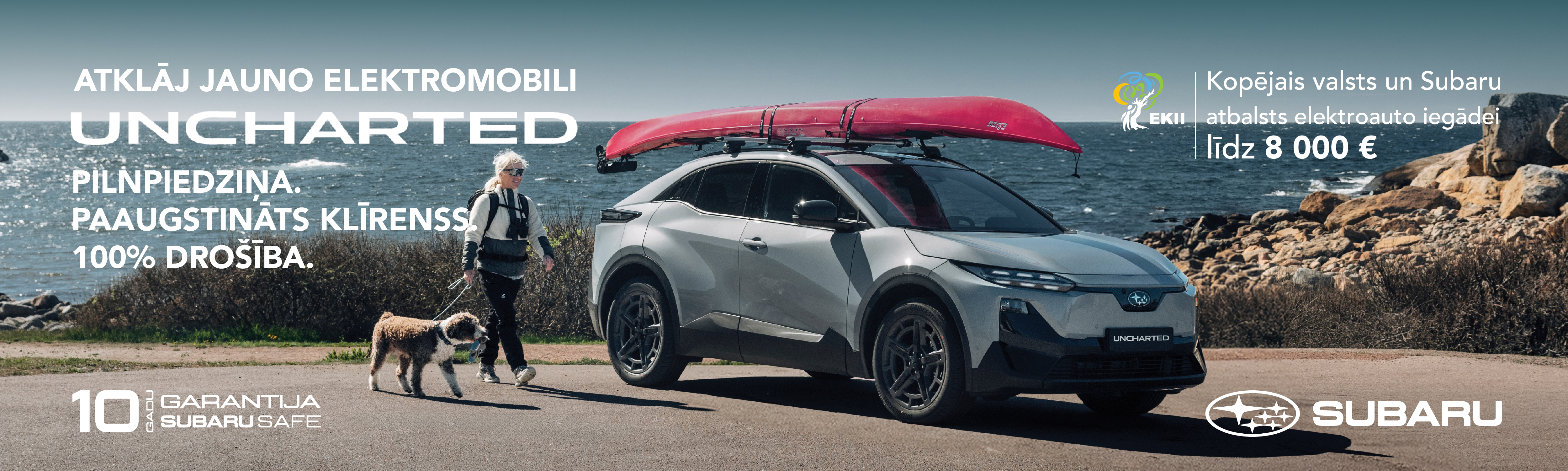 Atklāj jauno elektroautomobili Subaru Uncharted — EKII atbalsts līdz 8 000 €
